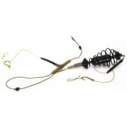 Fishing Feeder Set Fishing Feeder Bait Cage Spring Holder With Metal Sinkers Long Carp Nesting Device Fishing Set Fixed-point