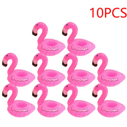1-50PCS Water Coasters Floating Inflatable Cup Holder Swimming Pool Drink Float Toy Inflatable Pool Flamingo Party Decoration