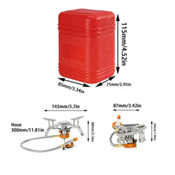 Camping Windproof Stove Powerful Folding Outdoor Burner Stove Foldable Lightweight Picnic Stove For Hiking Cooking Backpacking