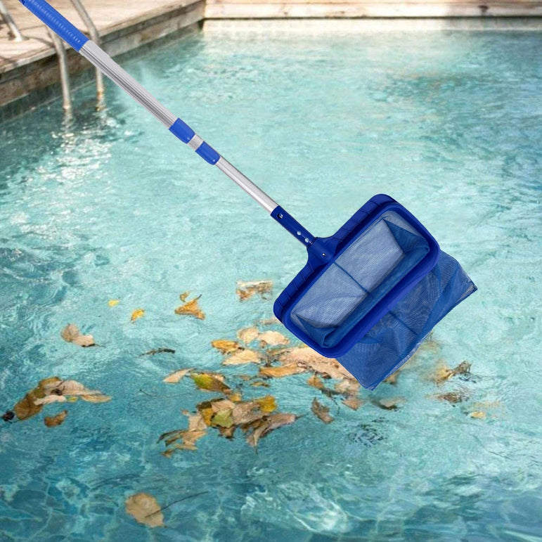 Pool Skimmer Net Large Capacity Leaves Cleaning Net Rubbish Cleaning Rake for Cleaning Spa Pond Pool Hot Tubs Fountains