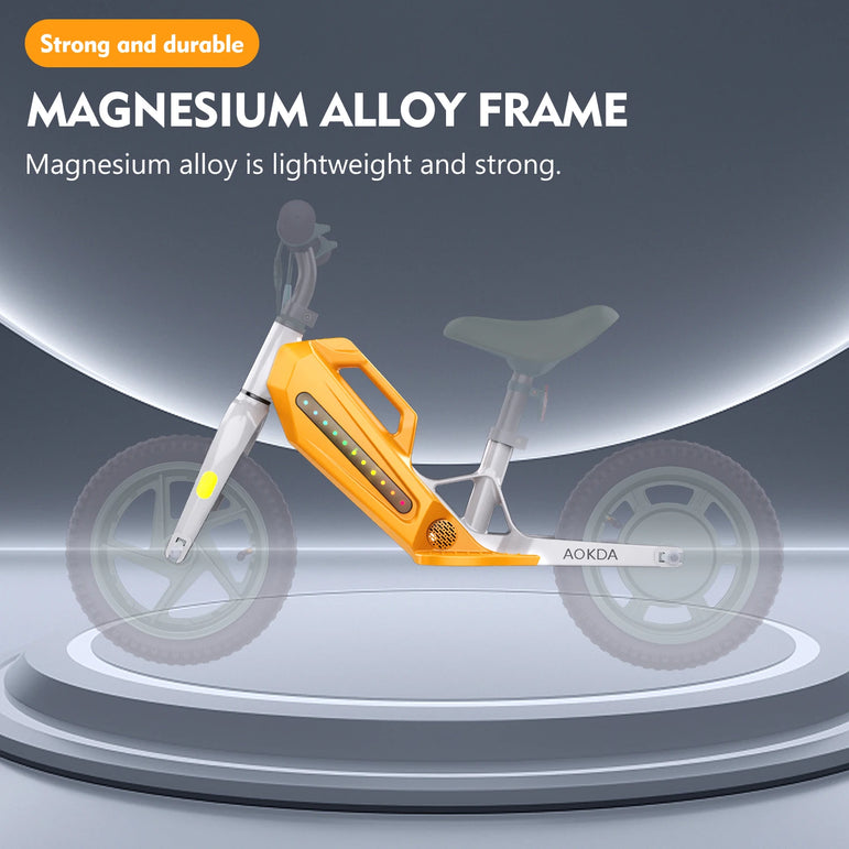 Kids Electric Balance Bike AOKDA K8 180W Children Toy 3 Speed 12Km/h Max Load 40KG Bicycle for Children 2 - 12 Age Children