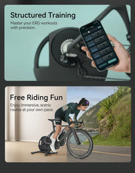 CYCPLUS R200 Smart Bike Trainer 2200W Max Power Support  ANT+ & BLE 5.0 Exercise Bike Roller Indoor Training for Home Exercise