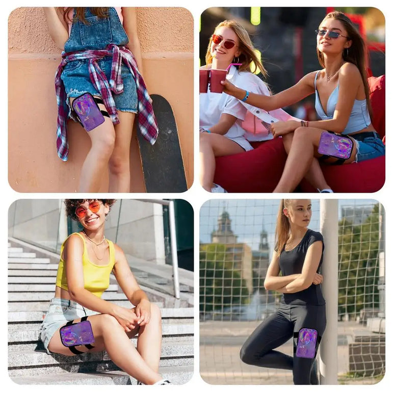 Carnival Thigh Bag For Women Travel Leg Pack Adjustable Strap Leg Harness Bag Stylish Women Thigh Harness Leg Bag Comfortable