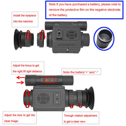 HD 1080P Night Vision Goggles with Head-Mounted and Helmet-Mounted 940nm IR 5X Zoom Night Vision Monocular for Hunting Camping