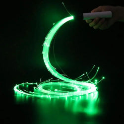 LED Whips LED Light Up Swivel Dancing Fiber Optic Whips Reusable Battery Powered Fiber Optic Whip Glowing Whips With 4 Variable