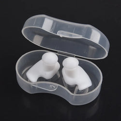 Soft Swimming Earplugs Nose Clip Case Protective Waterproof Noise Prevention Ear Plug Adult Children Silicone Swim Dive Supplies