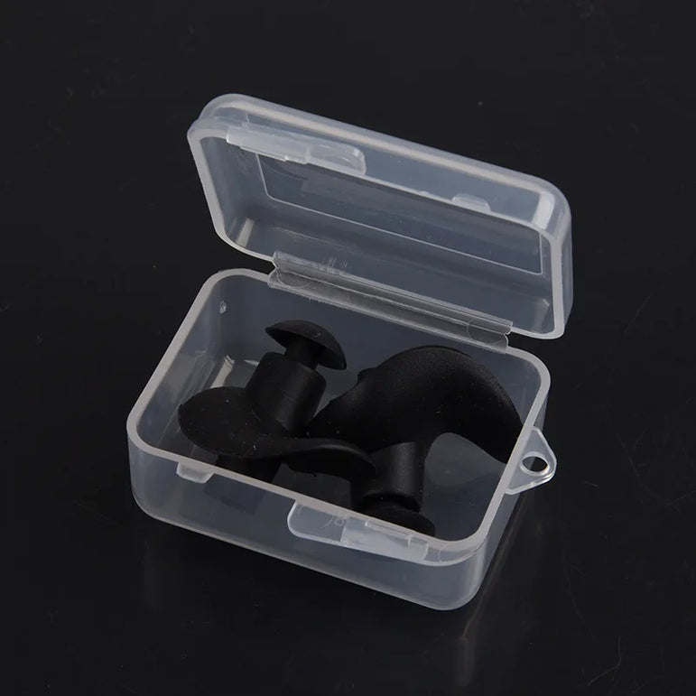 Soft Swimming Earplugs Nose Clip Case Protective Waterproof Noise Prevention Ear Plug Adult Children Silicone Swim Dive Supplies