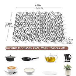 Tableware Insulated Mat Spring Anti Scald Pad Spiral Wire Trivet Heat Insulation Pad Stainless Steel Tableware Mat For Camping