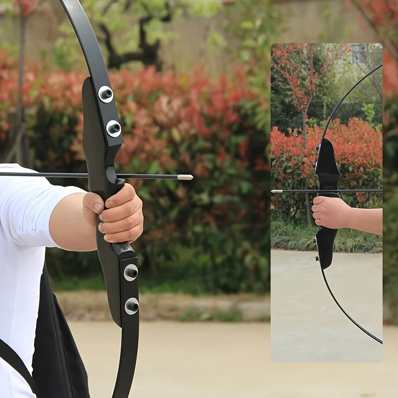 30lbs Premium Takedown Longbow Recurve Bow Set for Adults - Ideal for Target Practice & Outdoor Adventures with Arrows