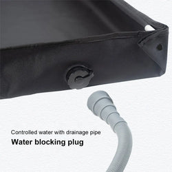 Portable Shower Pan Camping Shower Base Camping Shower Tent Floor Base for RV Outdoor Camping Shower Beach Pet Bath