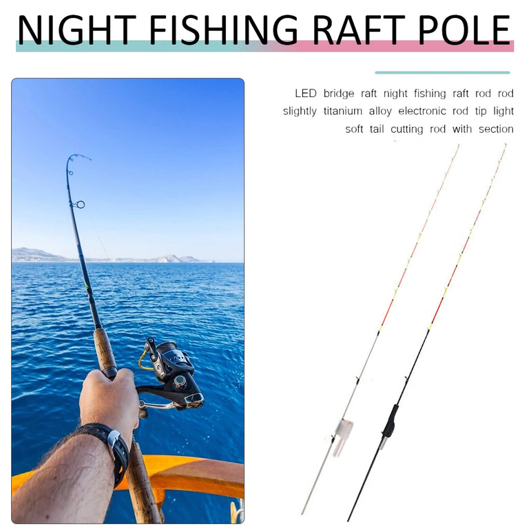 0.5mm Half Full Titanium Alloy Raft Tip Repair Refit Replacement LED Fishing Rod Tip Fishing Tackle Pole Accessories