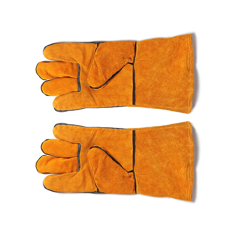 Oven Gloves Heat Resistant Cooking BBQ Grill Glove Non-Slip Insulated Cowhide Leather for Microwave Kitchen Accessories