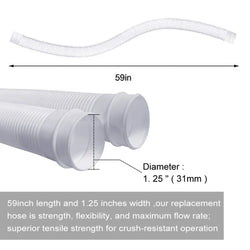 Swimming Pool Replacement Hose 1.25 inch Diameter Swimming Pool Pump Replacement Hose Filter Pump Hose For Pool Pump Filter