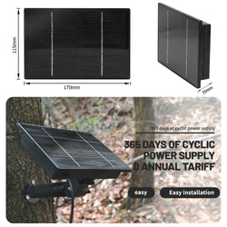 D4R 4W Solar Power Panel 18000mAh Powerbank Solar Fast Charging IP66 Waterproof 5V 6V Output Micro USB/Type C DC For Wild Camera