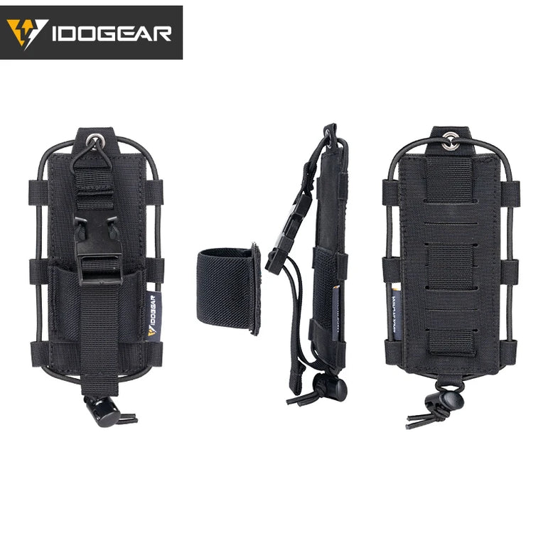 IDOGEAR Tactical Radio Pouch Gridlok BAOFENG/POFUNG UV5R UV82 Talkie Walkie MOLLE Radio Pouch 35110