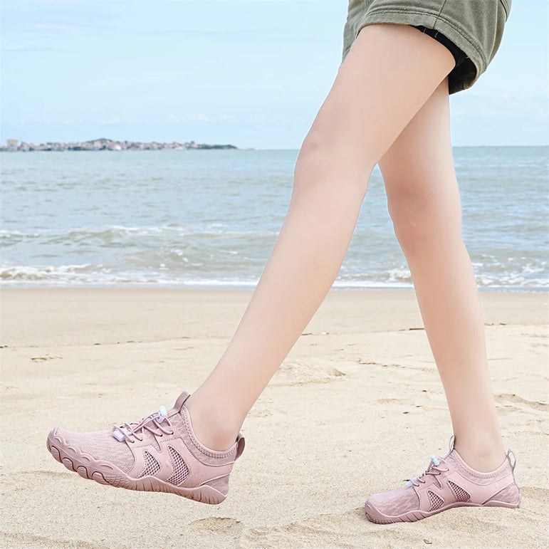 Women Men Water Shoes Five Fingers Upstream Wading Swimming Barefoot Aqua Shoes Beach Seaside Gym Fitness Unisex Sneakers New