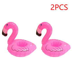 1-50PCS Water Coasters Floating Inflatable Cup Holder Swimming Pool Drink Float Toy Inflatable Pool Flamingo Party Decoration