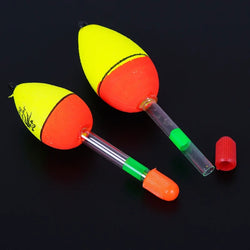 10PCS EVA Luminous Fishing Night Float Light Stick Foam Plastic Bobber Sea Rock Fishing Striking Floats 20/30/40/50/60g