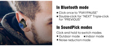 Shooting Earplugs ANC NRR27dB - Tactical Bluetooth Earbuds with Active Noise Cancelling for Hunting Military Ear Protection