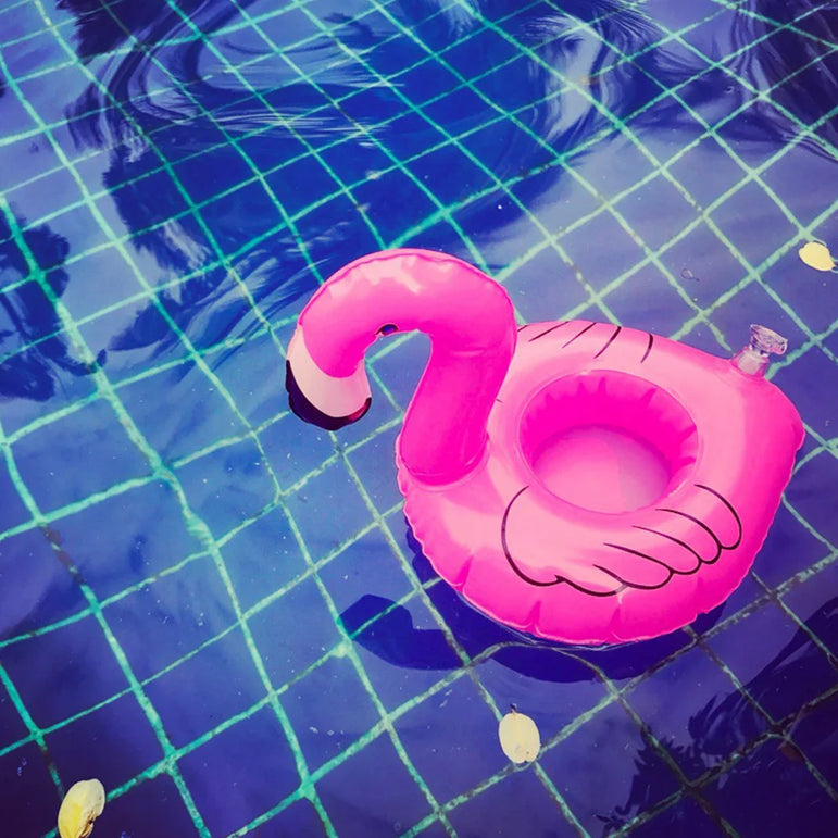1-50PCS Water Coasters Floating Inflatable Cup Holder Swimming Pool Drink Float Toy Inflatable Pool Flamingo Party Decoration