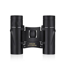 HD Powerful Binoculars, 500x25 5000M Long Range Folding Mini Telescope, for Hunting Sports Outdoor Camping Travel Outdoor Gifts