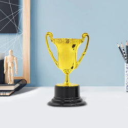 Gold Award Trophy Cups for Kids Plastic Golden Award Trophy Cup Gold Participation Trophy Cup For Party Favors Rewards
