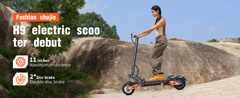 Dual Motor Adult Dual Shock-Absorbing Electric Scooter Long Endurance Double Rocker Arm Commuter Off-Road E-Scooter