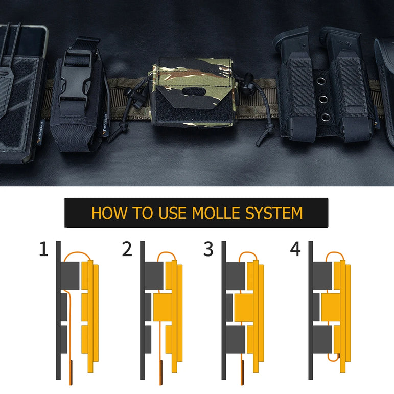 IDOGEAR Tactical Foldable Recycling Bag Dump Pouch MOLLE Drop Pouch durable Mini  35116