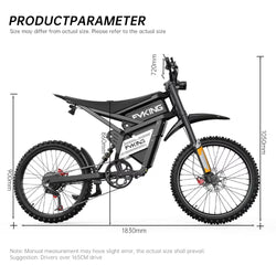 FVKING E6 Electric Bike Adults 2000W Peak Gear Hub Motors Electric Motorcycle 52V40AH Battery Speed 60Kmh Mountain E-bikes GT73
