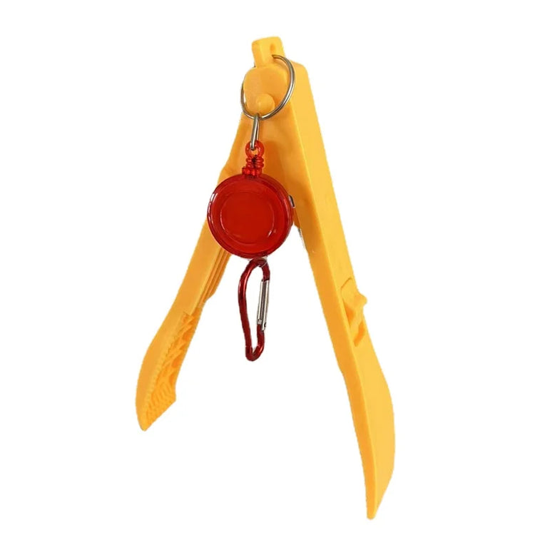 Fish Control Plier Portable Non-slip ABS Fish Clip Catcher Fishing Gear Supplies for Fisherman Comfortable to Handle Fish Clamp