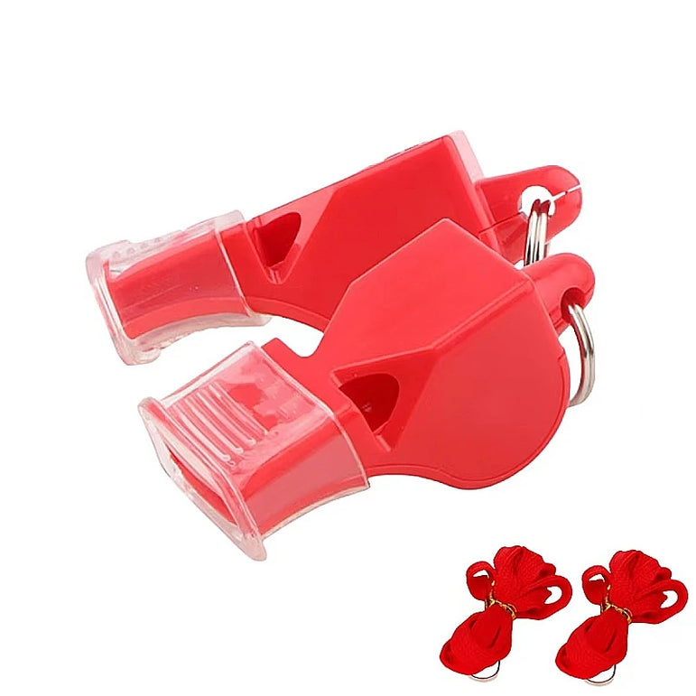 1 Pair Outdoor Survival School Company Game Tools Football Basketball Running Sports Training Referee Coach Plastic Whistle