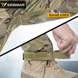 IDOGEAR Combat UFS Pants Tactical Pants w/ Knee Pads Camo Trousers Outdoor Hunting 3209