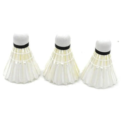 12Pcs/lot Badminton Natural Duck Feather Balls Training Badminton White Feather Shuttlecock For Sports Practice Equipment
