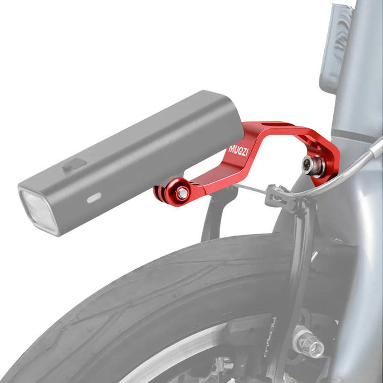 Bicycle Front Light Mount Bracket Aluminum Alloy Bike Headlight Mount Bike Flashlight Mount Stand for Brompton Folding Bike