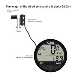 Bike Computer LED Digital Bicycle Speedometer Odometer with Screen Cycling Computer Waterproof for Men Women Teens Bikers Outdoo