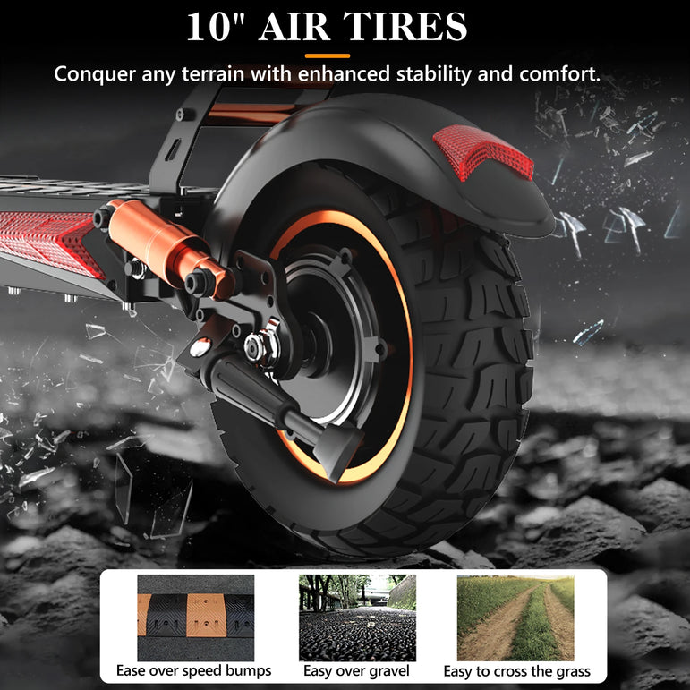 Electric Scooter IENYRID M4 Pro S+ 800W Motor 48V 12.5AH Battery 10"Tire Escooter 45km/h Max Speed Disc Brake LCD Display