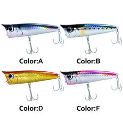 Floating Fishing Lure with Hook Topwater Bubble Baits 3D Eyes Minnow Popper Crank Baits for Freshwater Saltwater Surface Fishing