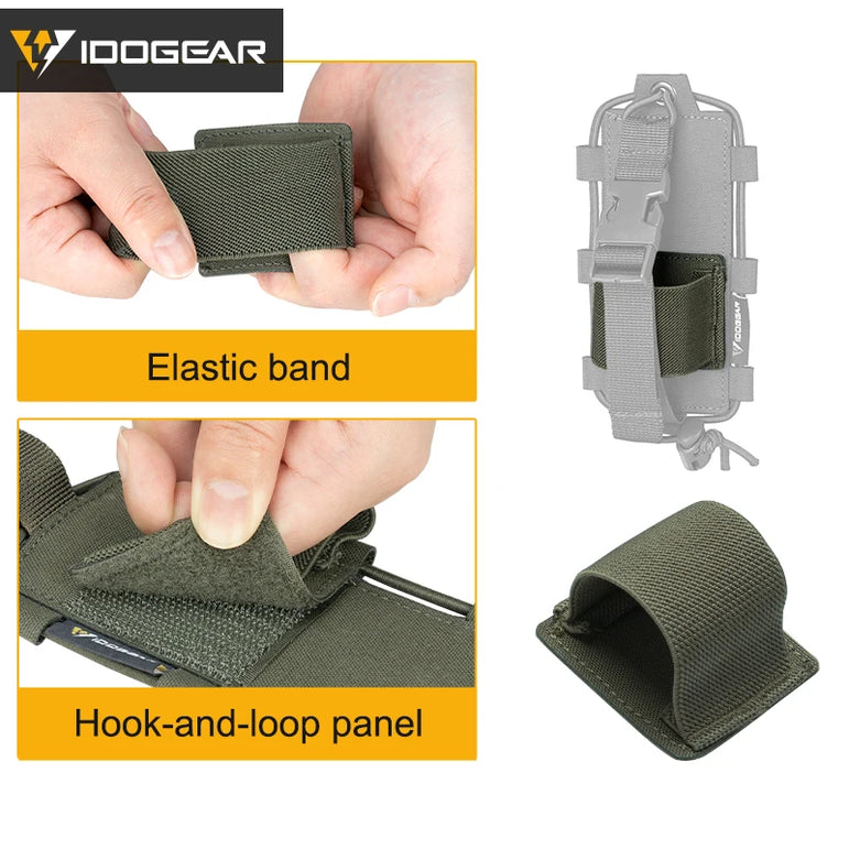 IDOGEAR Tactical Radio Pouch Gridlok BAOFENG/POFUNG UV5R UV82 Talkie Walkie MOLLE Radio Pouch 35110