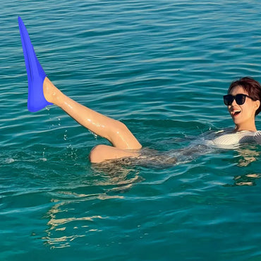 Swimming Fins for Children Adults Unisex Freestyle Silicone Short Fins for Swimming Diving Training Non Slip Diving Accessories