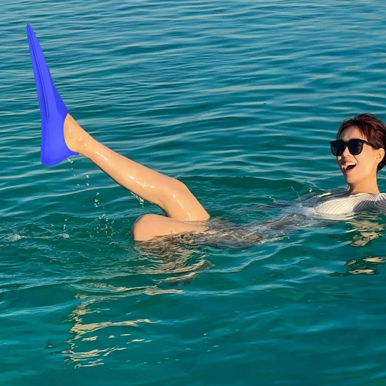 Swimming Fins for Children Adults Unisex Freestyle Silicone Short Fins for Swimming Diving Training Non Slip Diving Accessories
