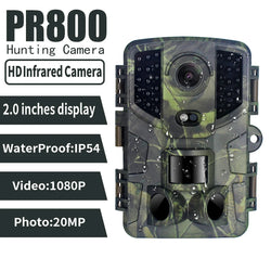 Outdoor Trail Camera 20MP 1080P HD Hunting IP66 Waterproof Infrared Night Vision Motion Activated Surveillance Trap Camera