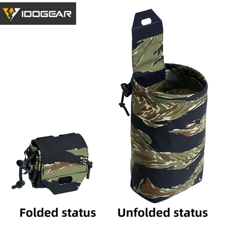 IDOGEAR Tactical Foldable Recycling Bag Dump Pouch MOLLE Drop Pouch durable Mini  35116