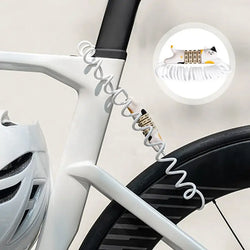Bike Helmet Lock 4-Digit Cycling Combination Wire Lock Portable Password Zinc Alloy Lock Motorcycle Scooter Helmet Chain Lock