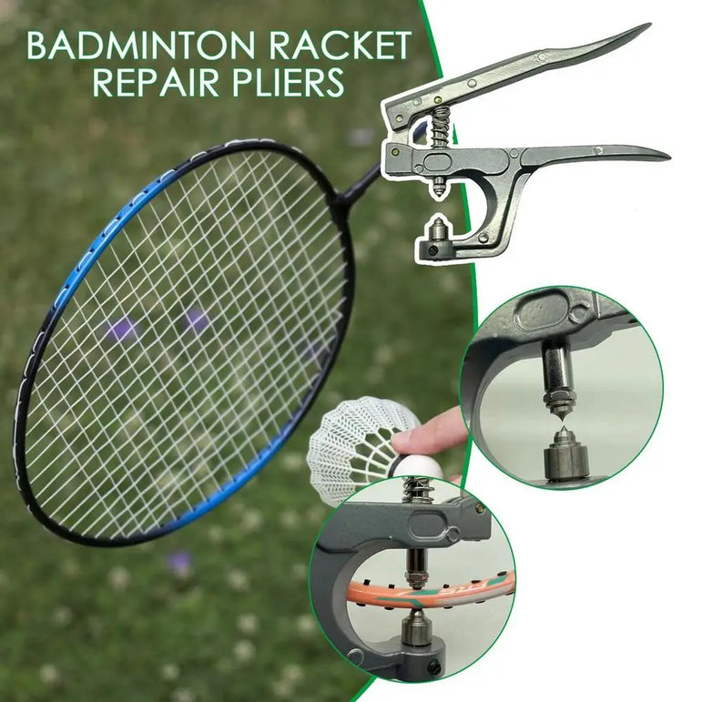 Handheld Badminton Machine Stringing Plier Portable Grommet Eyelet Plier Crimping Plier Badminton Racket Cold Press Plier repair