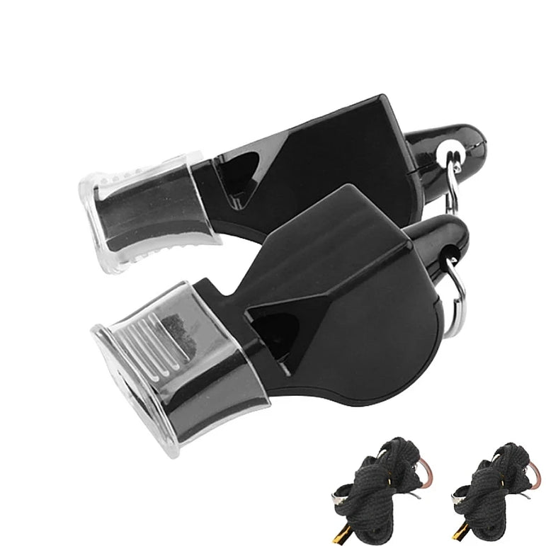 1 Pair Outdoor Survival School Company Game Tools Football Basketball Running Sports Training Referee Coach Plastic Whistle