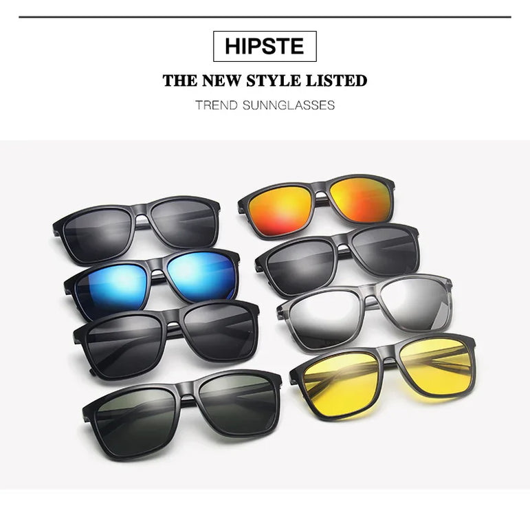 Sports Polarized Sunglasses Men Women Classic Square Plastic Driving Sun Glasses Male Fashion Black Outdoor Shades UV400