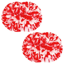2 PCS Cheerleading Pom Poms Rainbow Metallic Streamer Pompoms Dance Party Football Club Decor Hand Flower Aerobics Cheer Balls