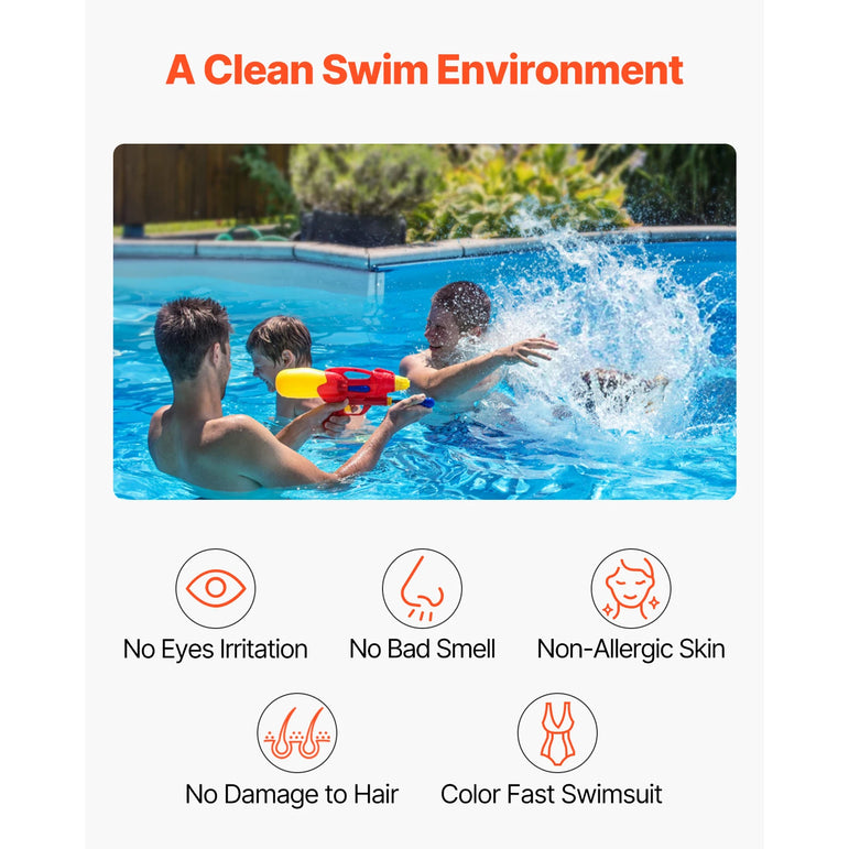 VEVOR Salt Water Chlorinator System Fits for Hayward W3T-Cell-9 (T9) Pool Cell Salt Water System for In-Ground Swimming Pools