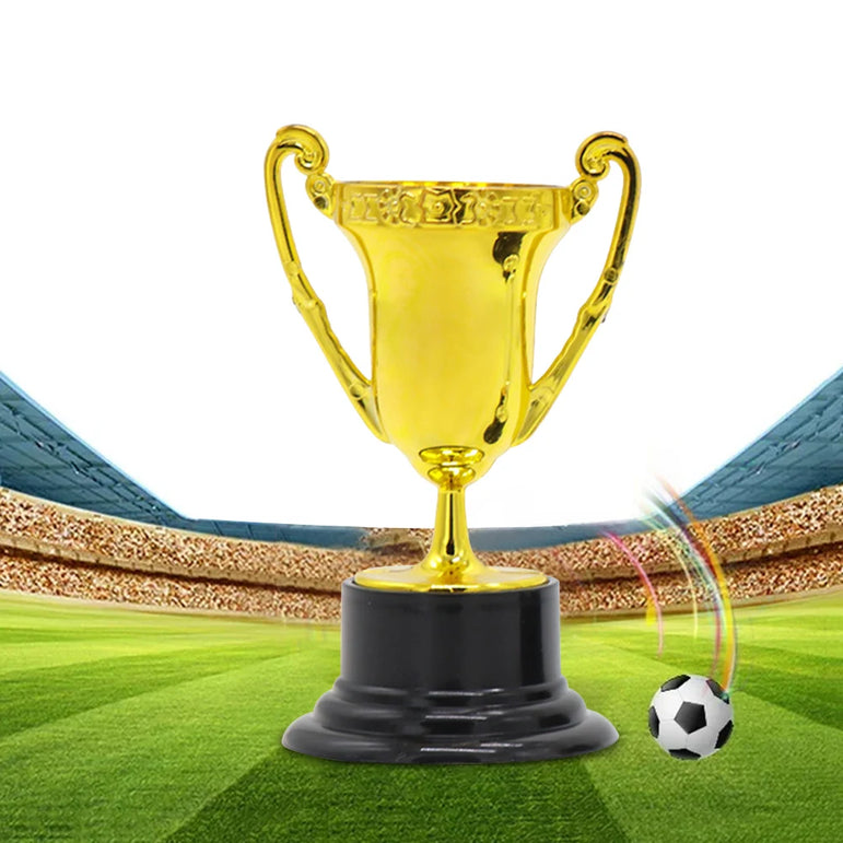Gold Award Trophy Cups for Kids Plastic Golden Award Trophy Cup Gold Participation Trophy Cup For Party Favors Rewards