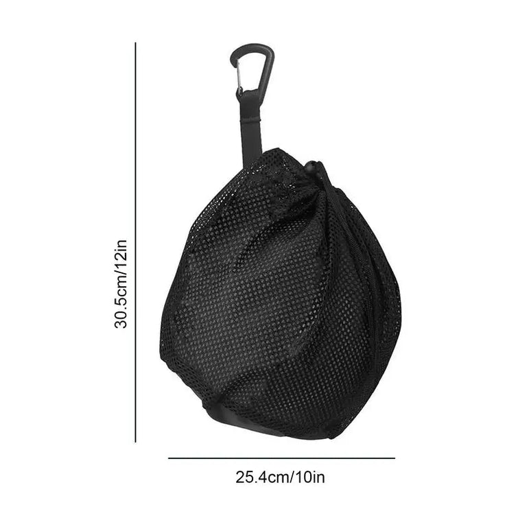 Single Ball Bag Mesh Bag For Transporting Single Volleyball Basketball Football Volleyball Bag Mesh Handbag Ball Bag Clip On